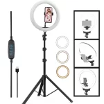 Professional LED Ring Light with Mobile Holder and Tripod Stand -6 Inch