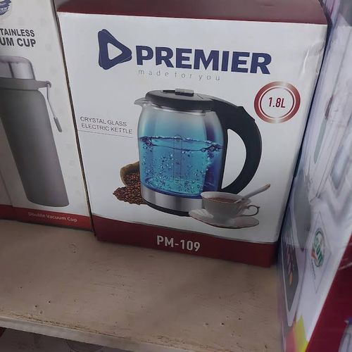 Premier ELECTRIC GLASS KETTLE CORDLESS KETTLES WATER JUG 1.8L PM109