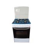 Eurochef EG65-4G+G STANDING COOKER WITH 4 GAS BURNERS & GAS OVEN 65X60 WHITE - Image 3