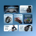 Oraimo Watch 5R 1.43'' Amoled IP68 Smart Watch - Image 4