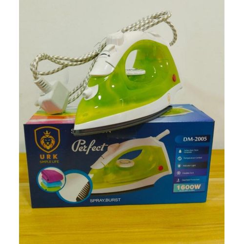 Euroken URK Steam Iron Box With Teflon Non-stick Soleplate