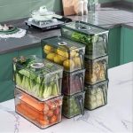 Acrylic Fridge Organizer with Holder/Storage Container - Image 2