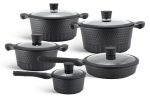 Edenberg EB9186 Black 10pcs Cookware Sets - Image 2