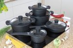 Edenberg EB9186 Black 10pcs Cookware Sets