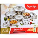 6 pcs Signature Stainless Steel Hotpots
