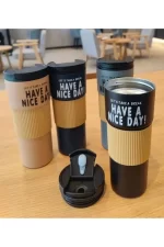 600ml Have A Nice Day Stainless Steel Thermocup
