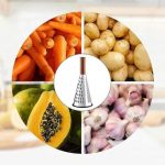 Multi-Function Cone Wooden Handle ,Stainless Steel Grate , For Vegetables and Cheese - Image 5