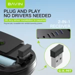 BAVIN G-K-997 2.4G Wireless Keyboard & Mouse for PC & Laptop - Image 3