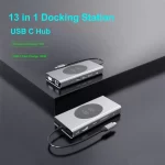 TYPE-C TO HDTV MULTI HUB WITH WIRELESS MOBILE CHARGER 13 IN1 - Image 2