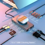 TYPE-C TO HDTV MULTI HUB WITH WIRELESS MOBILE CHARGER 13 IN1 - Image 3