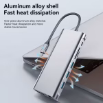 TYPE-C TO HDTV MULTI HUB WITH WIRELESS MOBILE CHARGER 13 IN1 - Image 4