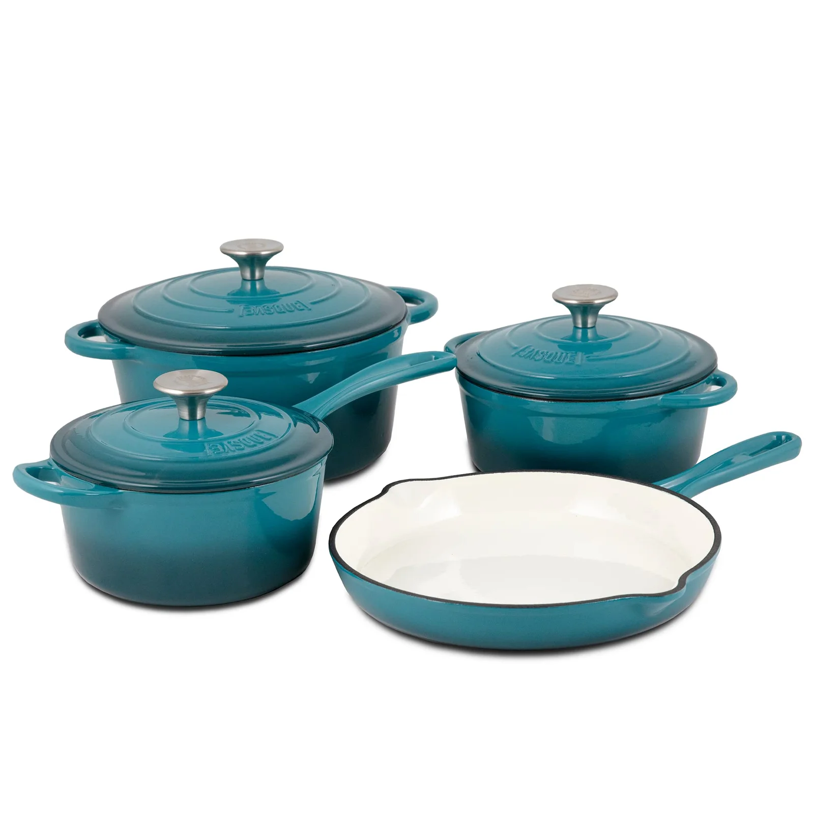 Enamel Cast iron cooking pots Ceramic  Cookware Set 7pcsE