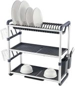 Aluminium Dish Drying Rack Multifunctional Dish Rack