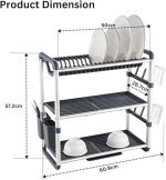 Aluminium Dish Drying Rack Multifunctional Dish Rack - Image 2