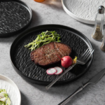 6Pcs Rock Glazed Ceramic Dinner Plates – 10.5 Inch