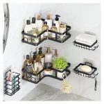 5pcs Set Corner Shower Caddy Shelf/Bathroom Organizer - Image 2